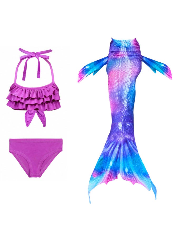 Swimsuit - Girls Mermaid Tail Swimsuit - CX05, 130 - Kids Swimming Costume, Beach Bikini, Summer Swimwear, Quick Dry, Pool Party, Bathing Suit Swimsuit - Image 4