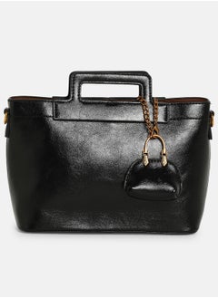 Haute Sauce Solid Zip Lock Regular Vegan Leather Hand Bag For Women  - Image 5
