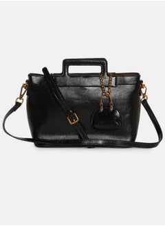 Haute Sauce Solid Zip Lock Regular Vegan Leather Hand Bag For Women  - Image 4