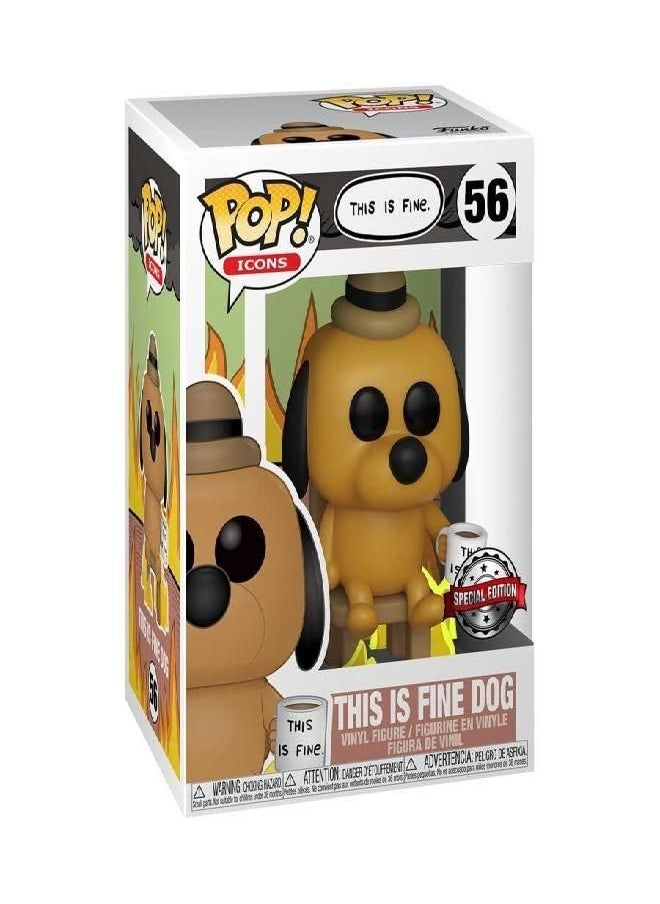 Funko - This is Fine Dog Pop! Vinyl Figure - Entertainment Earth Exclusive - Image 1