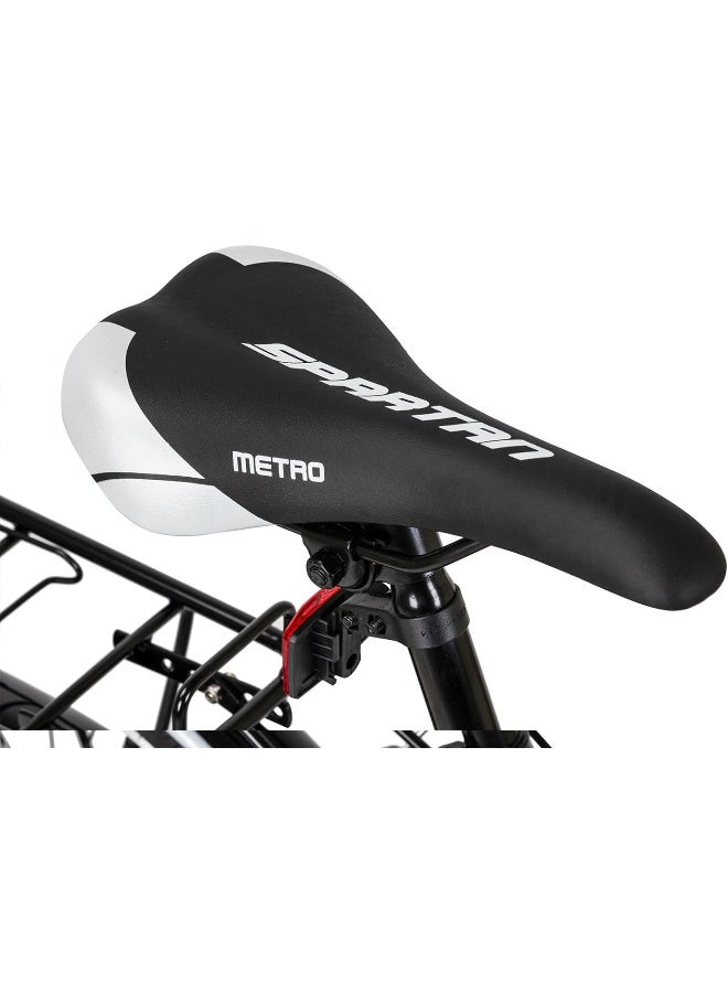 Spartan Metro Commuter Bike | 26 Inch Wheel Size | Single Speed | Black Grey Color  - Image 3