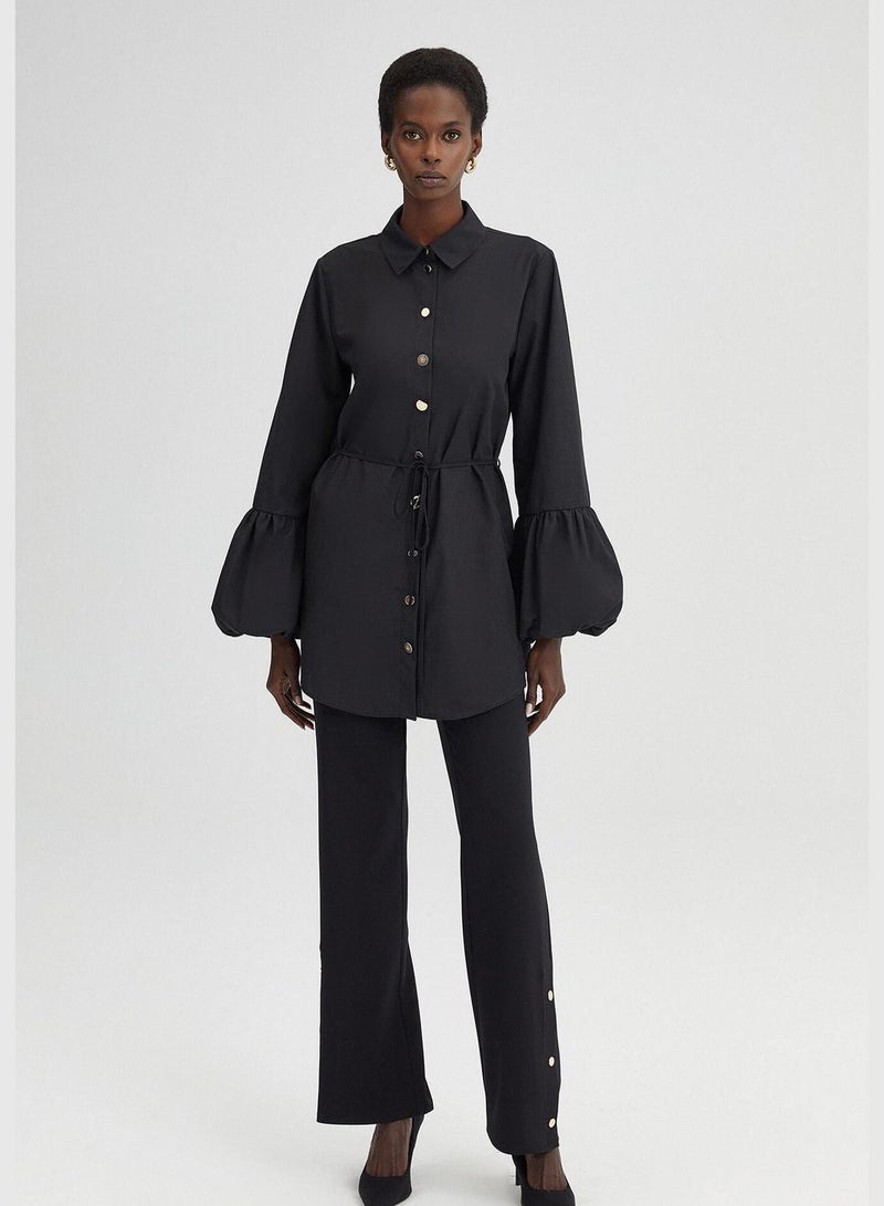 Touche FRILL ARMED POPLIN SHIRT - Image 1