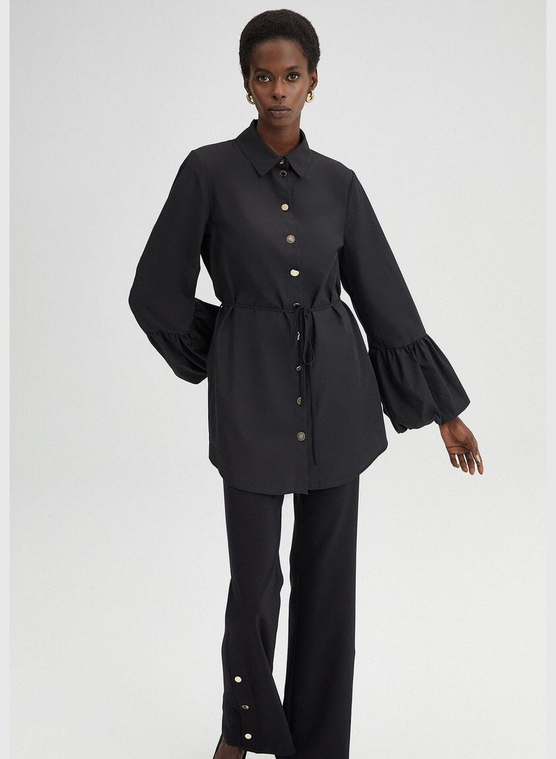 Touche FRILL ARMED POPLIN SHIRT - Image 5