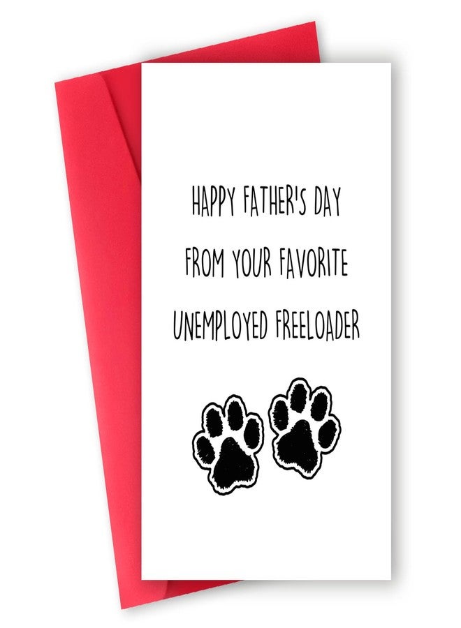 ATTLVV Funny Dog Dad Fathers Day Card,Cute Father's Day Gift from Dog Cat,Happy Dog Dad Gifts for Men Husband - Image 1