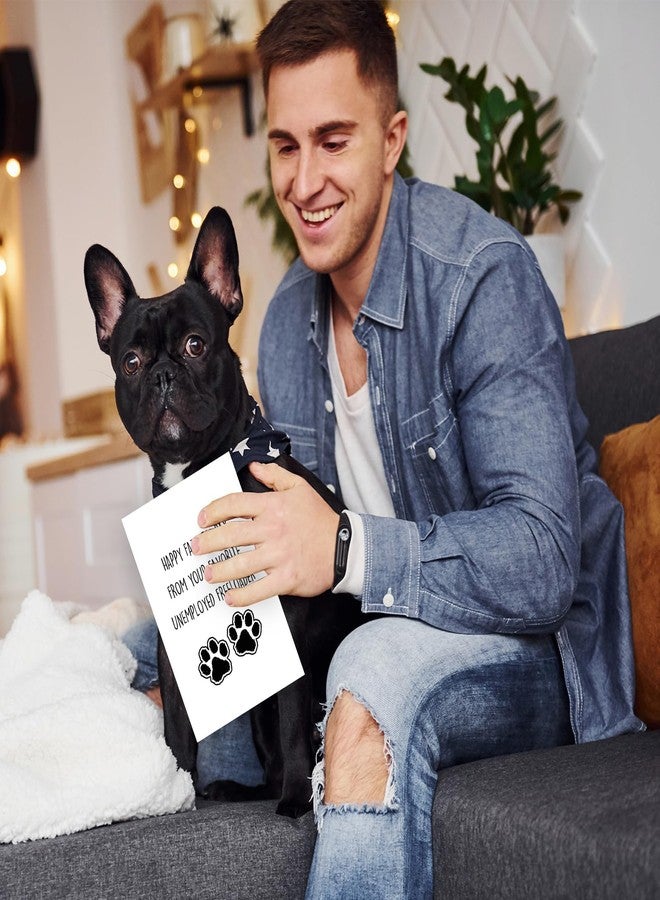 ATTLVV Funny Dog Dad Fathers Day Card,Cute Father's Day Gift from Dog Cat,Happy Dog Dad Gifts for Men Husband - Image 3