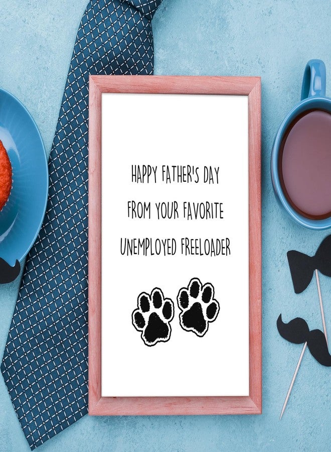 ATTLVV Funny Dog Dad Fathers Day Card,Cute Father's Day Gift from Dog Cat,Happy Dog Dad Gifts for Men Husband - Image 4