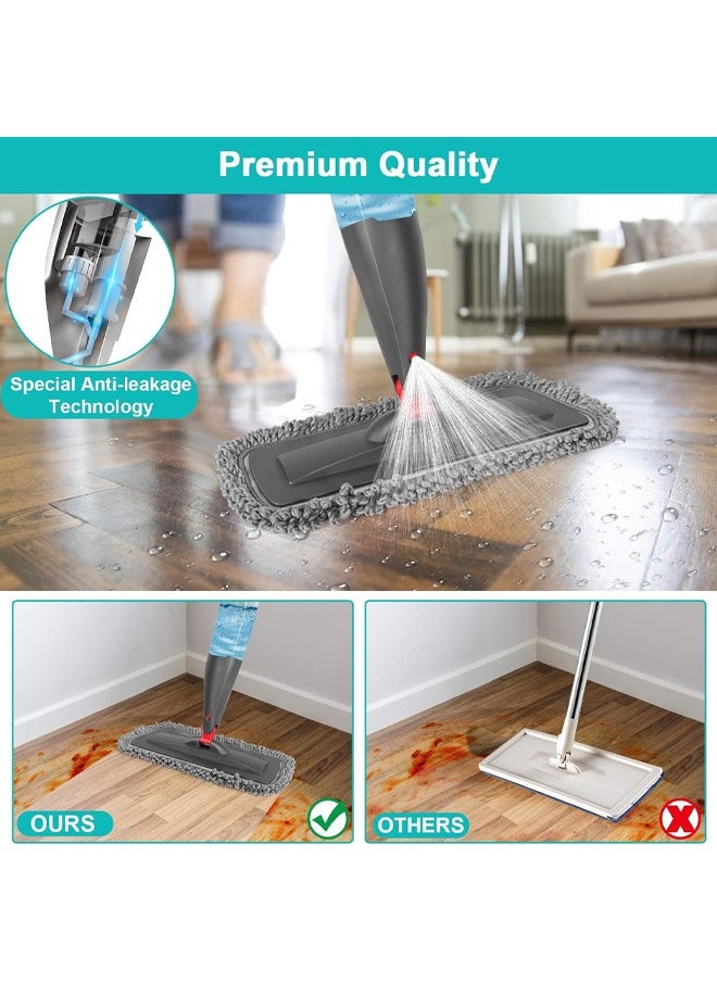 Taizz Ventures Spray Mop for Floor Cleaning with 3 Washable Pads, Wet and Dry Microfiber Mop with 800ML Refillable Bottle for Kitchen, Hardwood Floors, Laminate, Tile - Grey  - Image 3