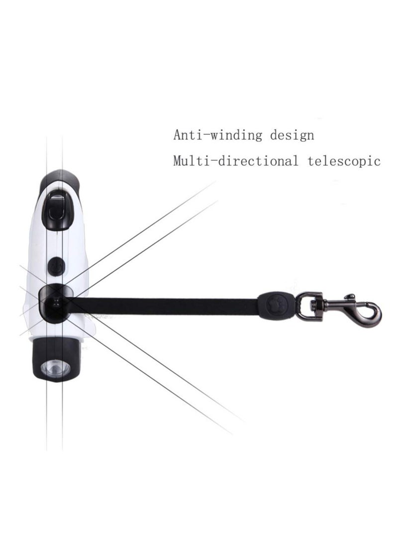 Excefore حبل سحب آلي قابل للتراجع 1 قطعة، مضاد للتشابك، حبل سحب للكلاب، حزام سحب للقطط، حزام نايلون قوي (أصفر) - Image 2