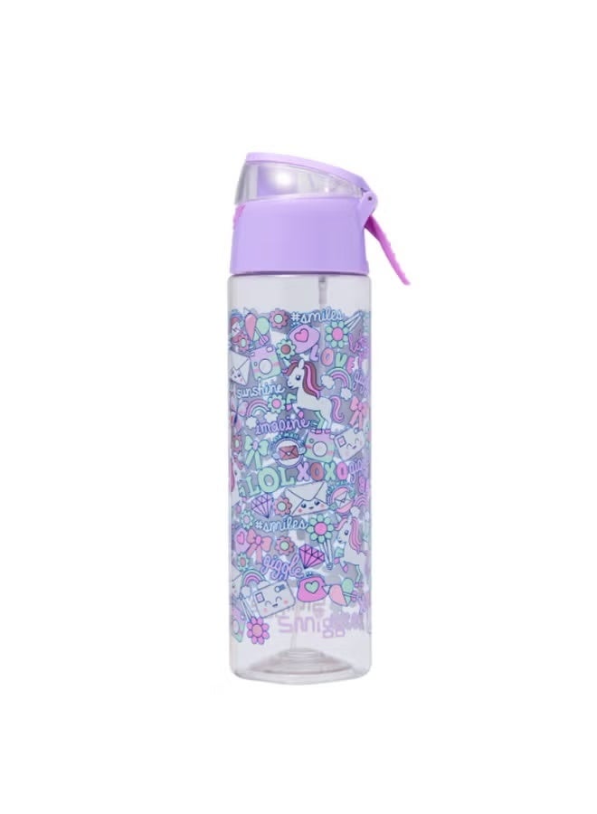 Smiggle Spray Water Bottle Cartoon Portable Mug Large Capacity 750ml - Image 1