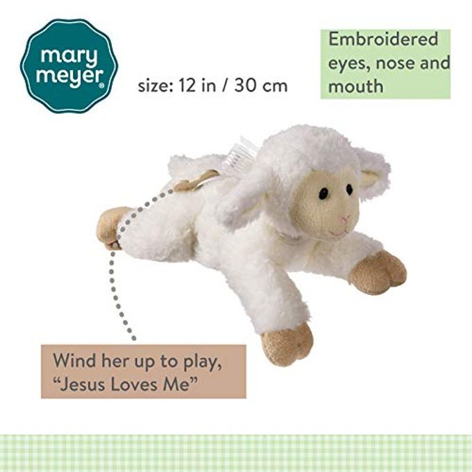 Mary Meyer Inspirational Wind-Up Musical Lamb Soft Toy, Jesus Loves Me - Image 5