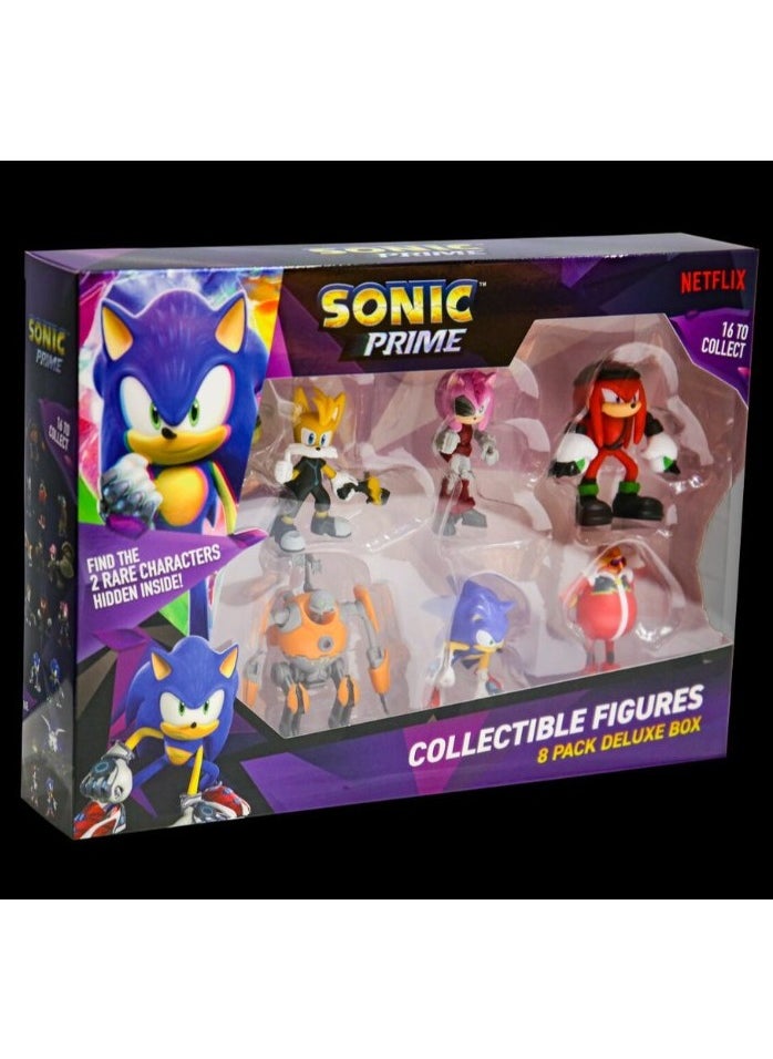 SONIC - Sonic Figures 8 Pack Deluxe Box  with 2 Rare Suprise Figure - Image 1