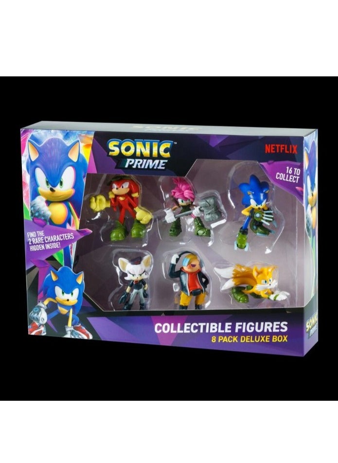 SONIC - Sonic Figures 8 Pack Deluxe Box  with 2 Rare Suprise Figure - Image 1