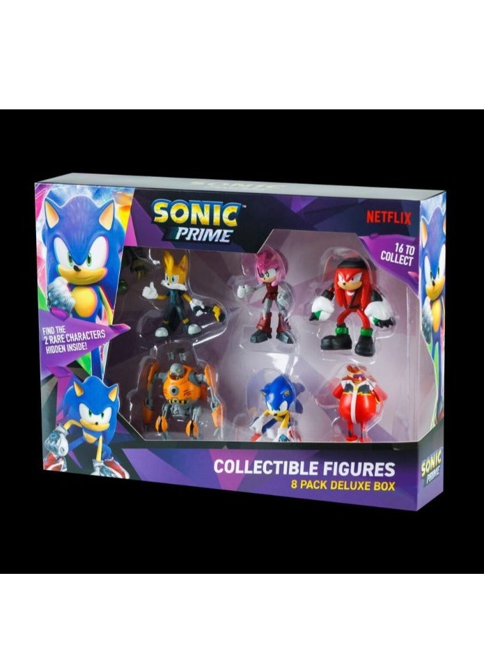 SONIC - Sonic Figures 8 Pack Deluxe Box  with 2 Rare Suprise Figure - Image 1