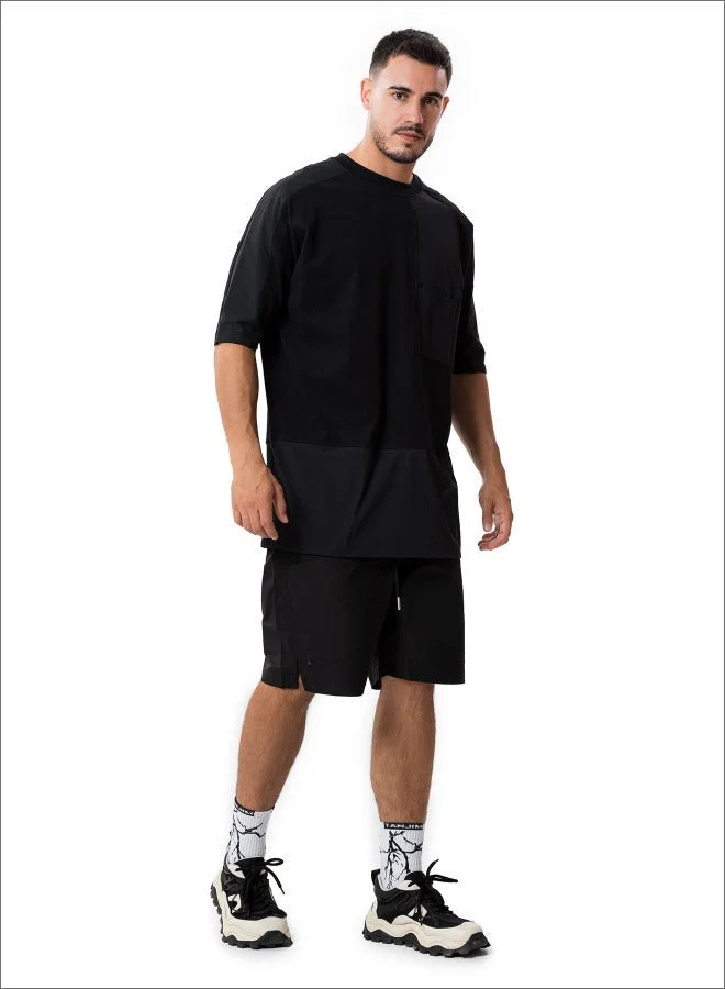 Tanjim Squad  MINIMALIST ATTITUDE T-SHIRT - BLACK for Men | Best Price UAE