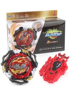 NIBEMINENT Spinning top Set, Battle Battling Top Gyro, Burst Tops , Bey Blade Set with Launchers, Toy Gift for Boys Kids Ages 6+  - Image 1