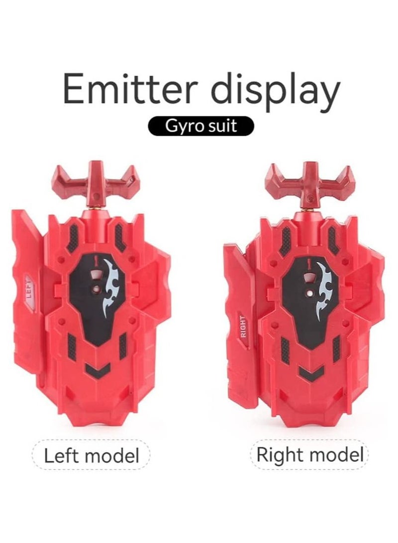 NIBEMINENT Spinning top Set, Battle Battling Top Gyro, Burst Tops , Bey Blade Set with Launchers, Toy Gift for Boys Kids Ages 6+ - Image 2