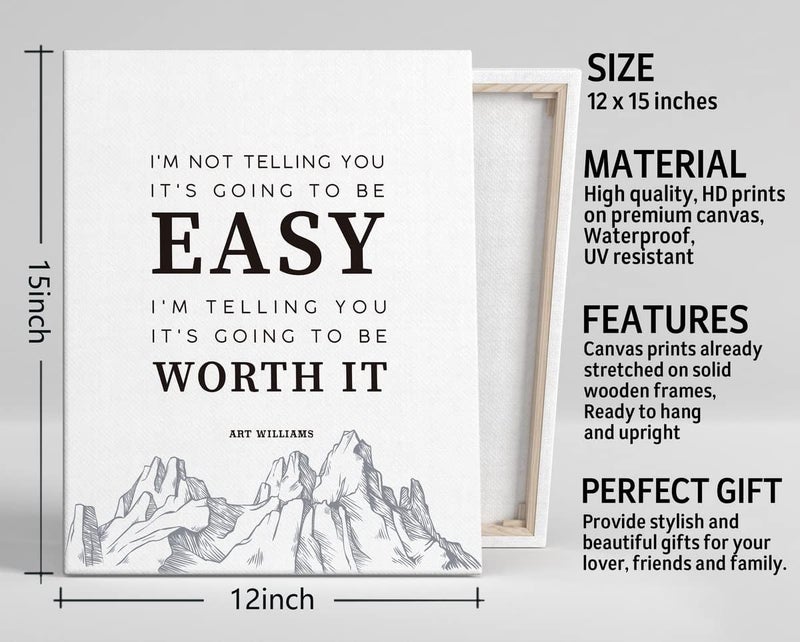 WKYAER Inspirational Motivational Canvas Wall Art - Image 3