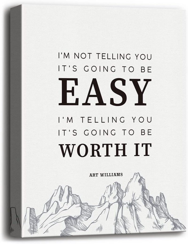 WKYAER Inspirational Motivational Canvas Wall Art - Image 1