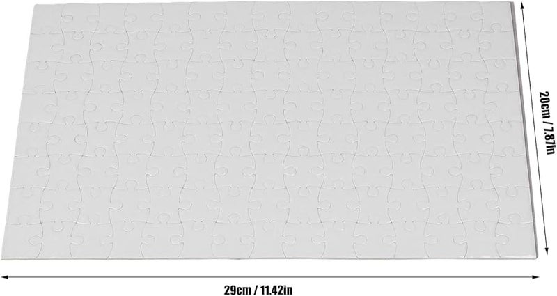 White DIY Sublimation Heat Transfer Puzzle Set 10 Packs 120 Pieces A4 Halloween - Image 4