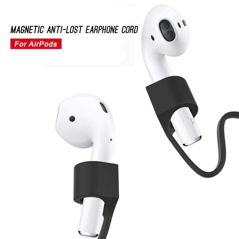 mStick Anti-Lost Magnetic Strap Silicone Cable String for Apple Wireless Earphones 3rd Gen, 1, 2, Pro - Black - Image 5