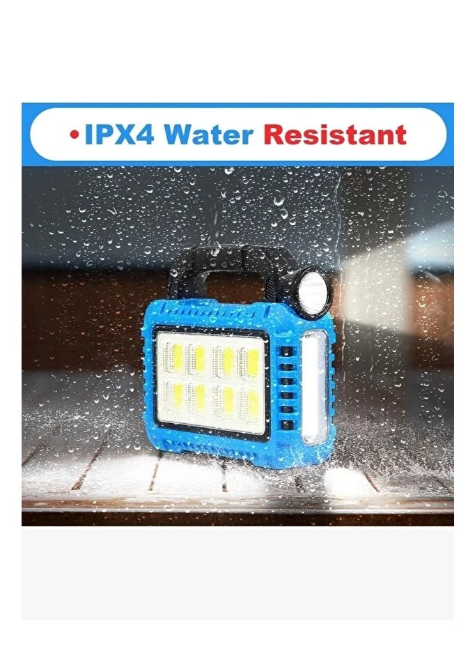 hurry bolt SOLAR MULTIFUNCTIONAL PORTABLE LIGHT Solar Camping Torch Rechargeable USB Rechargeable Power Strip LED Flashlight for Hurricane Emergency Supplies Waterproof Device Charging - Image 5