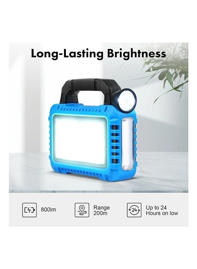 hurry bolt SOLAR MULTIFUNCTIONAL PORTABLE LIGHT Solar Camping Torch Rechargeable USB Rechargeable Power Strip LED Flashlight for Hurricane Emergency Supplies Waterproof Device Charging - Image 2