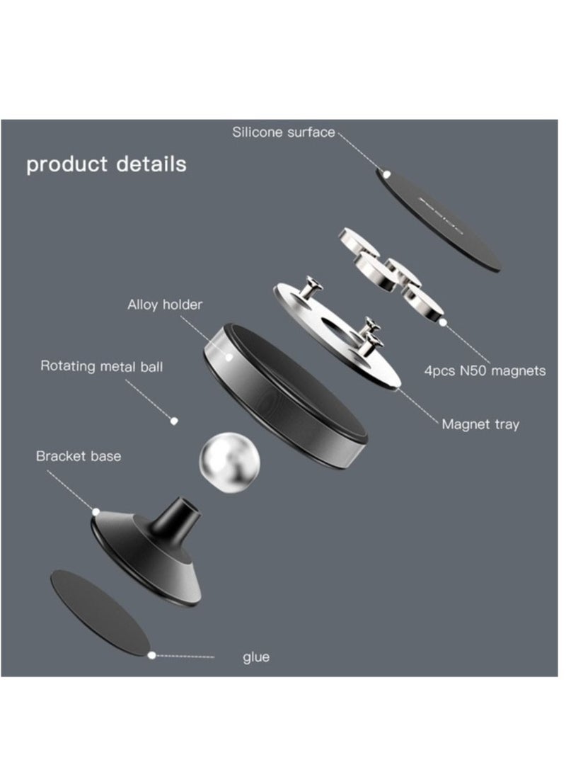 Yesido "Drive Safely with the Yesido C56 Black Magnetic Phone Mount" - Image 5