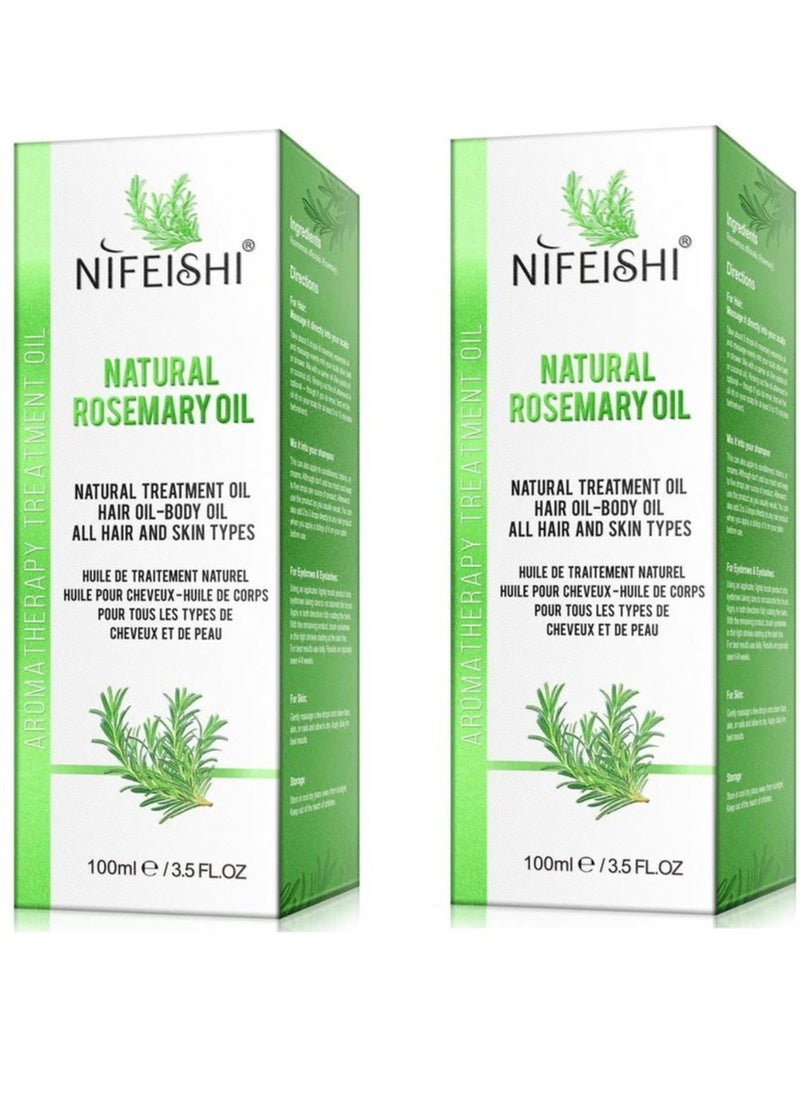 NIFEISHI - Natural Rosemary Oil 2 X 100 ml - Image 1