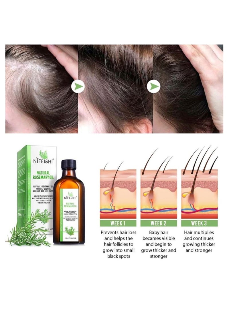 NIFEISHI - Natural Rosemary Oil 2 X 100 ml - Image 1