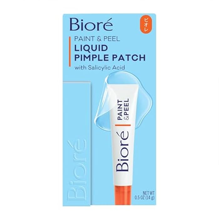 Bioré Paint & Peel Liquid Pimple Patch, Invisible Pimple Patch with Salicylic Acid, Up to 100 Uses, .5 Oz - Image 1