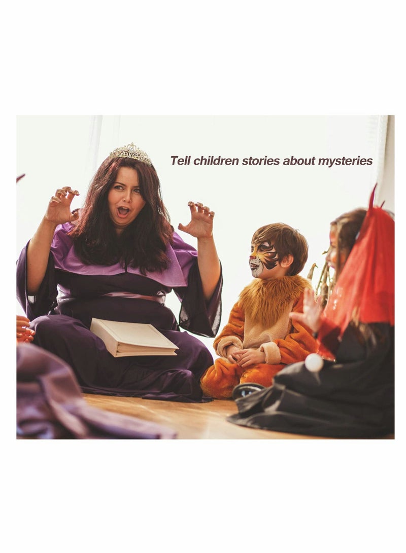 SYOSI تيجان عيد الميلاد، تيجان وتاج للنساء، تاج للنساء لملكة عيد الميلاد، تاج عيد ميلاد ووشاح للنساء، تاج الملكة من حجر الراين مع وشاح فتاة عيد الميلاد، تاج أميرة عيد الميلاد، ذهبي - Image 5