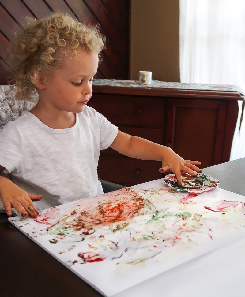 Veggie Baby Vegan Finger Paints for Toddlers, Organic Baby Safe Coloring, Play, Made in USA (5 Colors) - Image 3