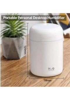 DIGI CORE Cool Mist Humidifier 300ml Mini Portable Humidifier with Multicolor LED Night Light, 2 Mist Mode and Auto Shut-Off, Personal Desktop Humidifier for Home Office Nursery, Super Quiet  - Image 1