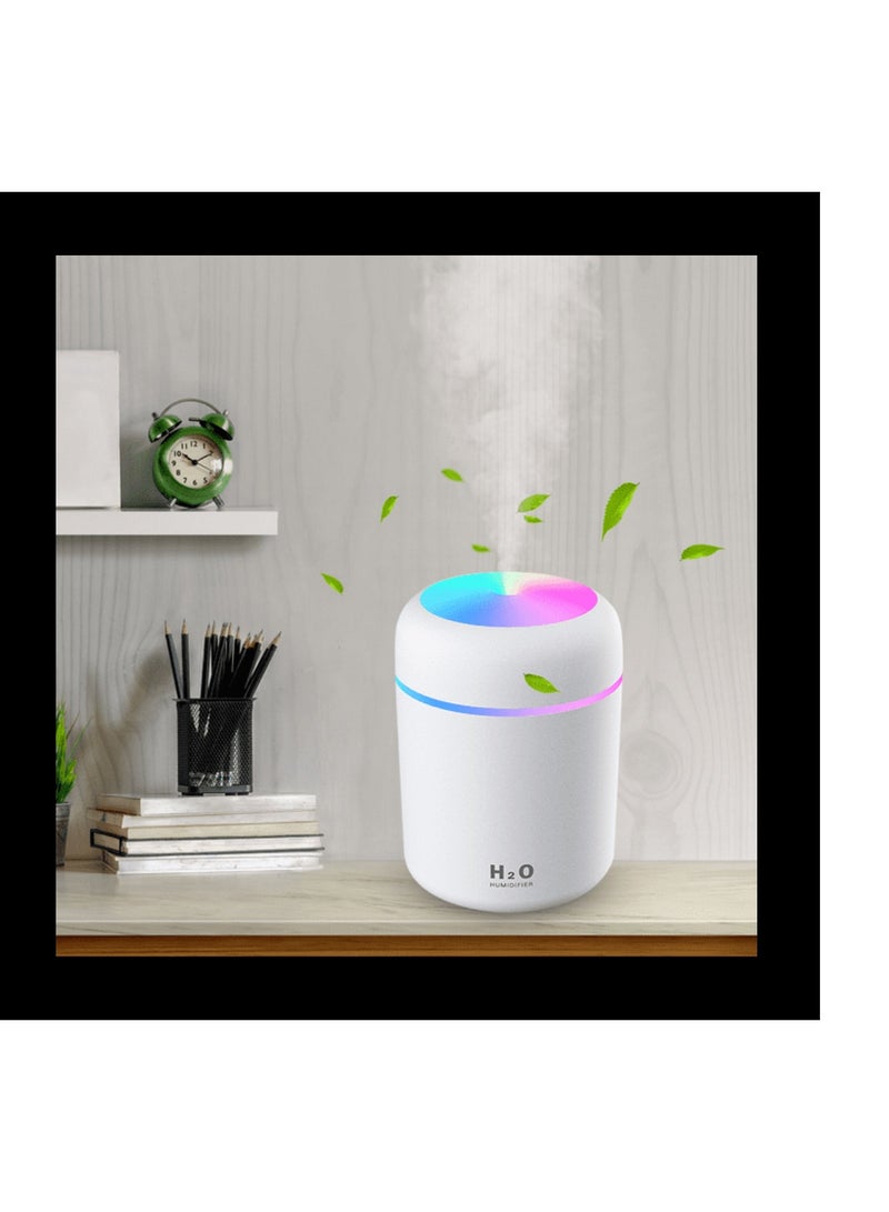 DIGI CORE Cool Mist Humidifier 300ml Mini Portable Humidifier with Multicolor LED Night Light, 2 Mist Mode and Auto Shut-Off, Personal Desktop Humidifier for Home Office Nursery, Super Quiet - Image 2