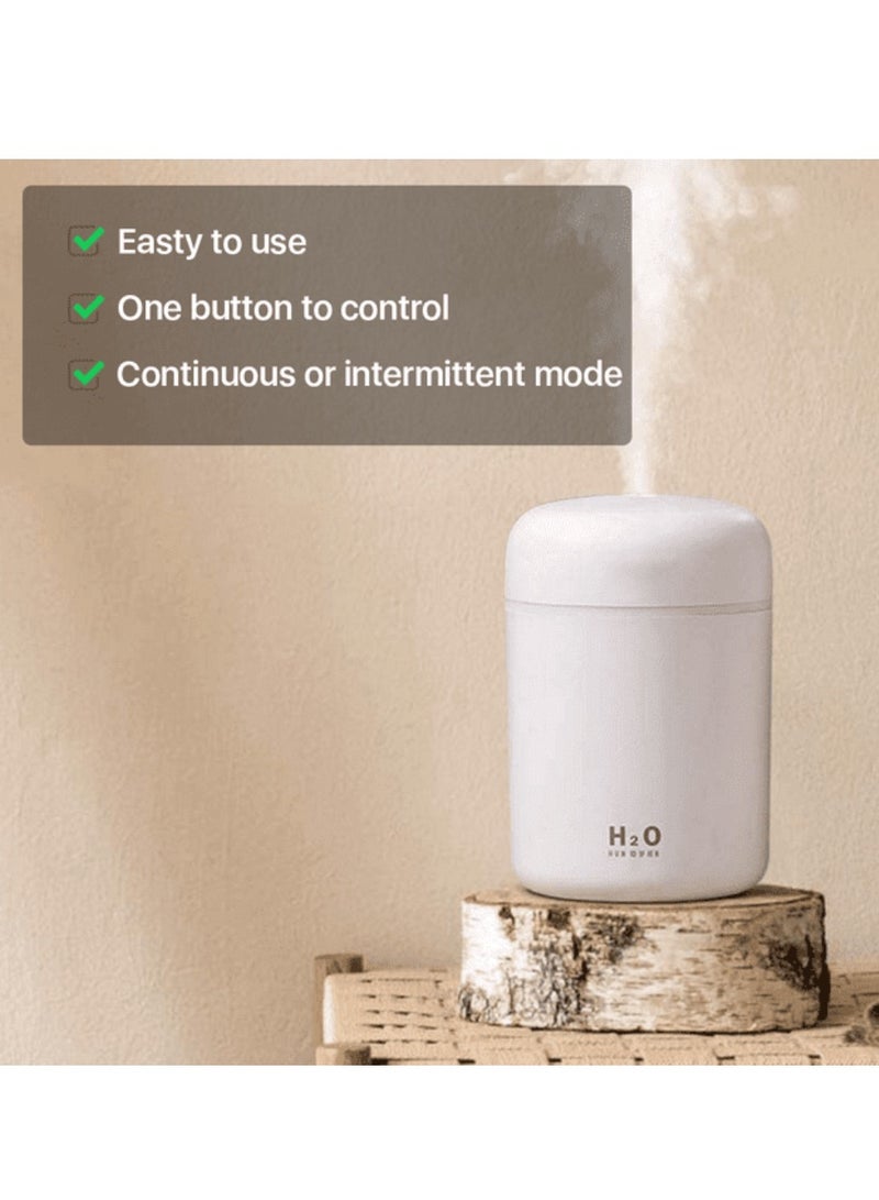 DIGI CORE Cool Mist Humidifier 300ml Mini Portable Humidifier with Multicolor LED Night Light, 2 Mist Mode and Auto Shut-Off, Personal Desktop Humidifier for Home Office Nursery, Super Quiet - Image 4