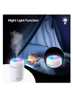 DIGI CORE Cool Mist Humidifier 300ml Mini Portable Humidifier with Multicolor LED Night Light, 2 Mist Mode and Auto Shut-Off, Personal Desktop Humidifier for Home Office Nursery, Super Quiet  - Image 5