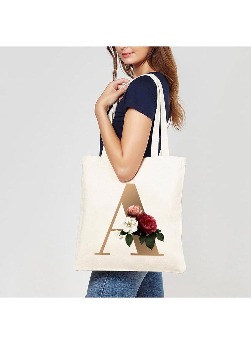 Y&D Fashion Design Printed White Canvas Eco Friendly Shopping Tote  - Image 1