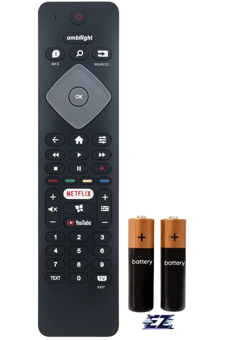 ELTRAZONE Replacement Remote Control BRC0984505/01 Fit for Philips FHD LED Smart TV Series 6905 32PFS6905/12 32PFS6905 with battery - Image 1
