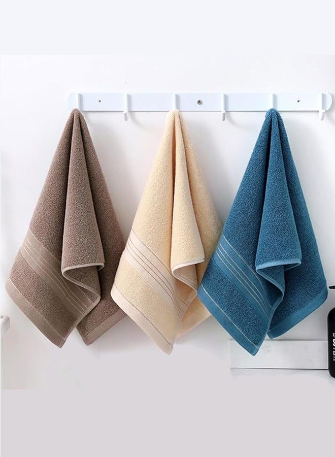 3 Pack Bathroom Hand Towels, Cotton Soft Absorbent Towel Set, 100% Cotton Towels For Face Spa Bathroom Gym Kitchen, 13x30 Inch, Unisex - Image 1