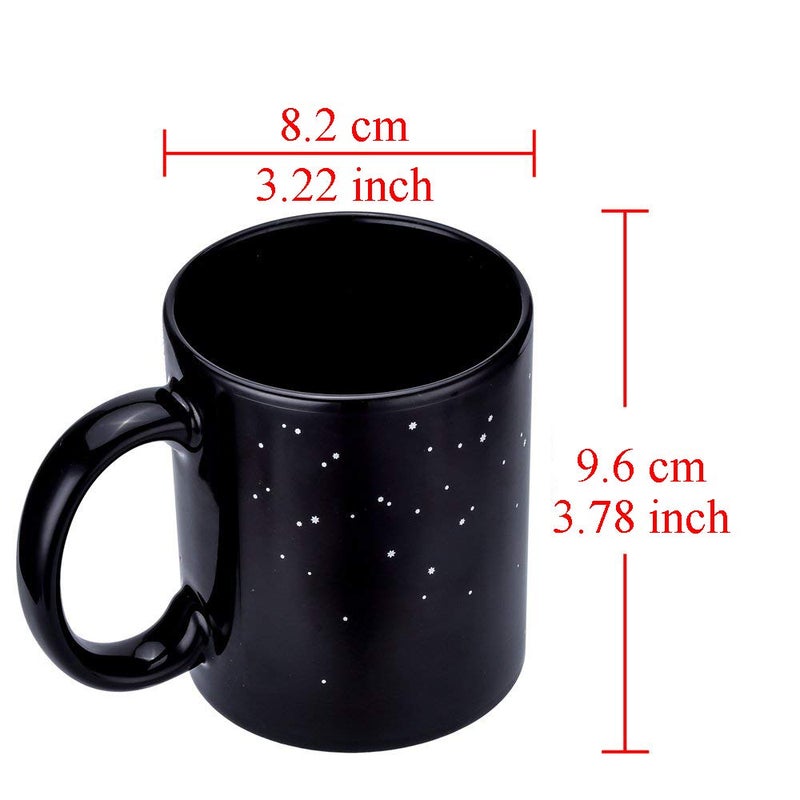 Antner Magic Heat Changing Coffee Mug Solar System Ceramic Heat Sensitive Color Changing Cup 12 Oz - Image 4