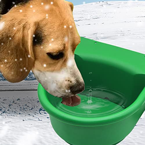 Abustle pig Automatic Heated Horse Waterer Bowl, 4L Large Capacity Farm Heated Water Bowl Constant Temperature Dispenser with Float Control for Pet Dog Goat Chicken and Other Animals,Outdoor Thermal-Bowl - Image 5