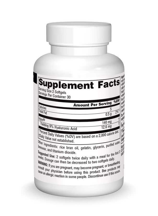 Source Naturals Hyaluronic Acid Injuv 70Mg 60 Softgels - Image 4