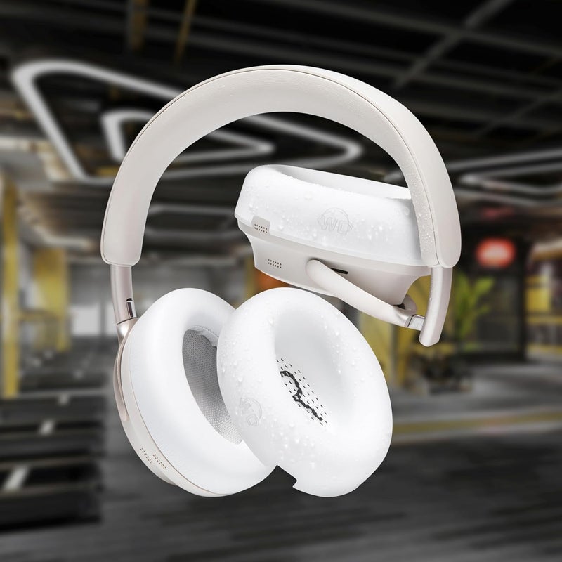 WC SweatZ QC Ultra – Patented Protective Earpad Covers Compatible with Bose QuietComfort Ultra Gen 1 & Gen 2 by Wicked Cushions | Sweatproof & Washable | White - Image 4
