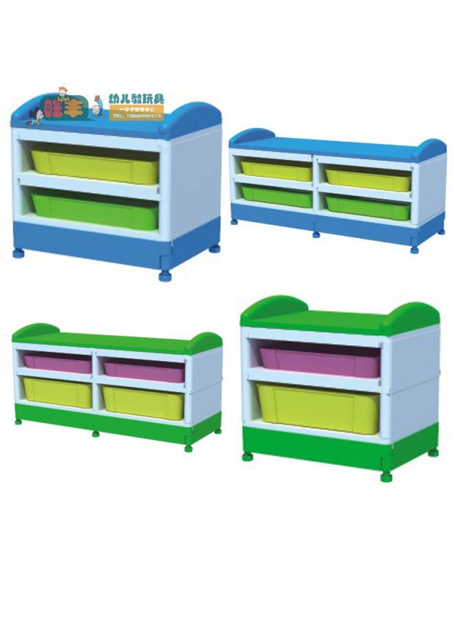 New Kindergarten Parent-child Garden Children's Free Combination Cabinet Locker Storage Rack Injection Molding Universal Cabinet With Basket - Image 2