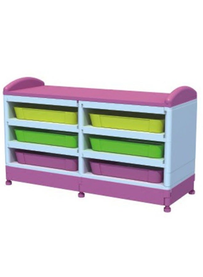 New Kindergarten Parent-child Garden Children's Free Combination Cabinet Locker Storage Rack Injection Molding Universal Cabinet With Basket - Image 3