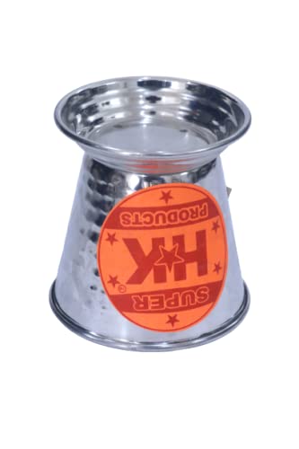 Super HK Super HK Stainless Steel BucketBalti for Serving Dishes Without Handle  - Image 2