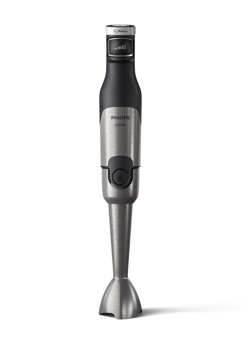 Philips 5000 series Immersion Hand Blender,1200W motor,Spiralizer attachment,XL Chopper attachment,Whisk attachment,LED speed indicator,Anti-splash blade guard HR2684/00 Black - Image 1