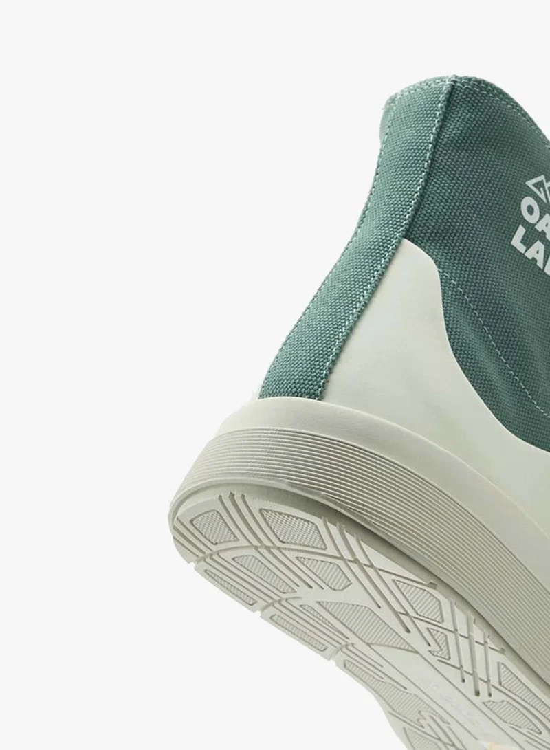 Oaklan By Shoexpress GREEN Men Lace-Up Canvas Sneakers for Men | Best Price UAE