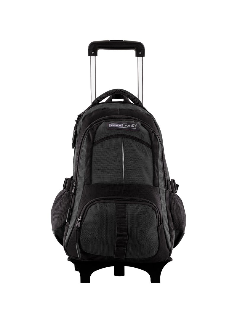 PARAJOHN Unisex  Rolling Trolley Backpack with Adjustable Strap for School, College, Office, Business and Travel - 20 Inches Grey  - Image 1