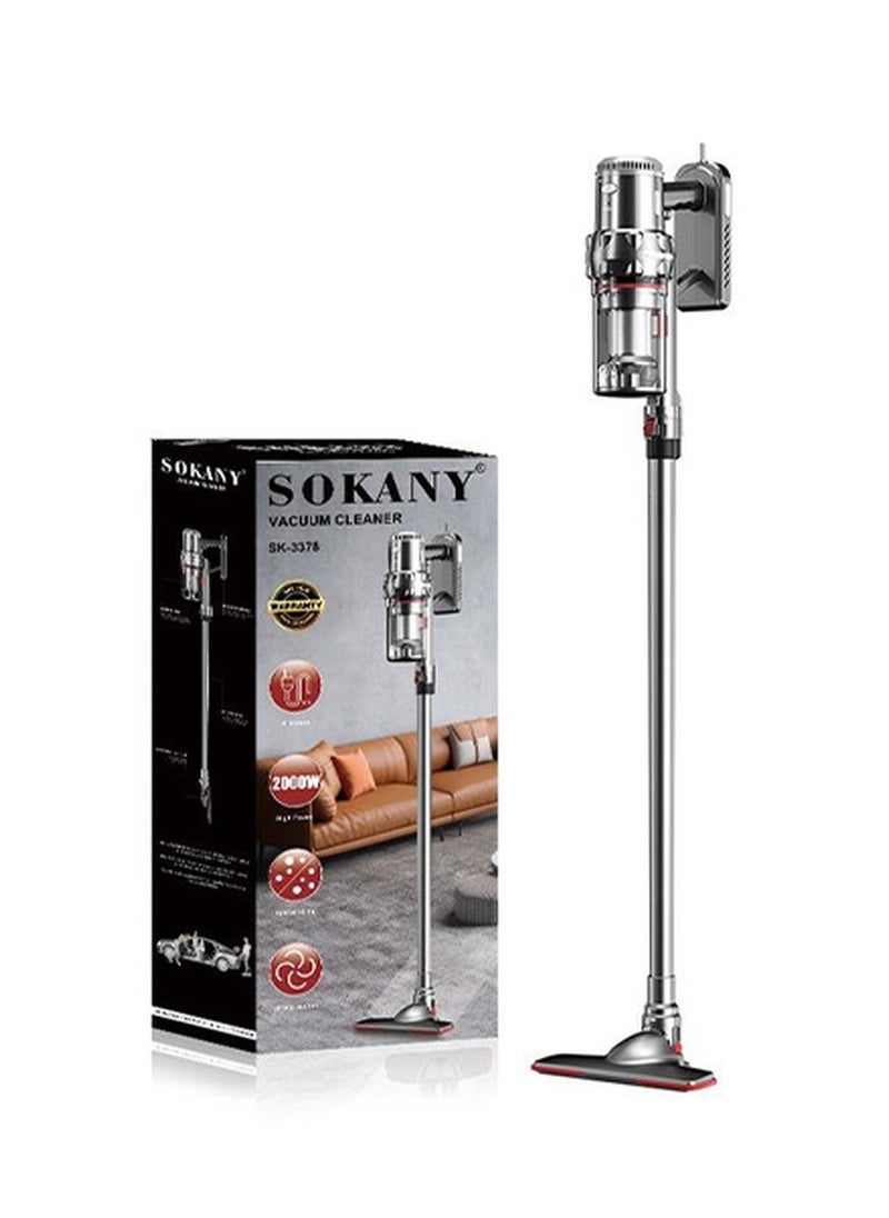 sokany Sokany Vertical Vacuum Cleaner 2000 Watt Grey SK-3378 Sokany Vertical Vacuum Cleaner 2000 Watt Grey SK-3378 Sokany Vertical Vacuum Cleaner 2000 Watt Grey  - Image 1